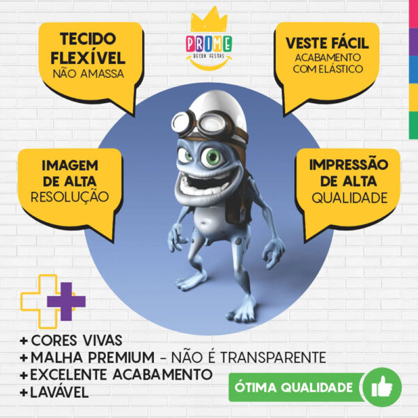 Painel Redondo 3D Crazy Tecido Sublimado - Image 3