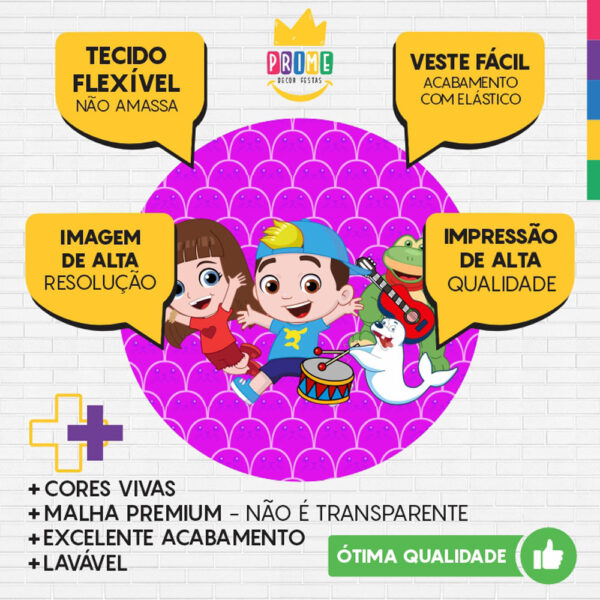 Painel Redondo 3D Lucas Netto Tecido Sublimado - Image 3