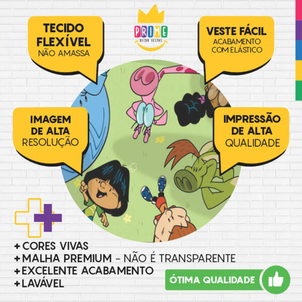 Painel Redondo 3D Meu Amigaozão Tecido Sublimado - Image 3