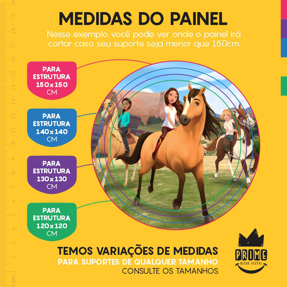 Painel Redondo 3D Spirit Tecido Sublimado - Imagem 4
