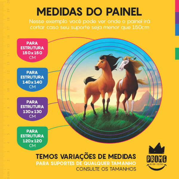 Painel Redondo 3D Spirit Tecido Sublimado - Image 4