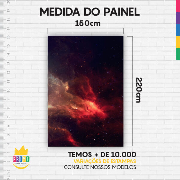 Painel de Festa Retangular 3D Galaxia Casadinho 1,50m x 2,20m - Image 4