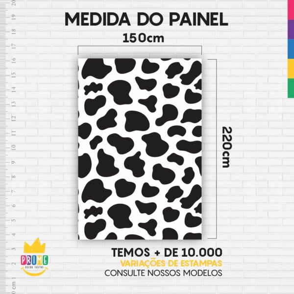 Painel de Festa Retangular 3D Vaquinha Casadinho 1,50m x 2,20m - Image 4