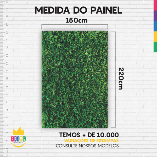 Painel de Festa Retangular 3D Folhagem Escura Casadinho 1,50m x 2,20 - Image 4