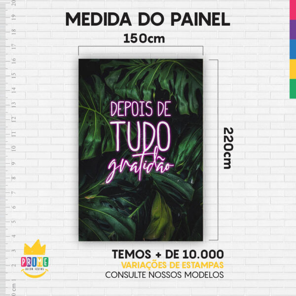 Painel de Festa Retangular 3D Folhagem Casadinho 1,50m x 2,20 - Image 4