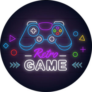 Painel Redondo 3D Game Tecido Sublimado