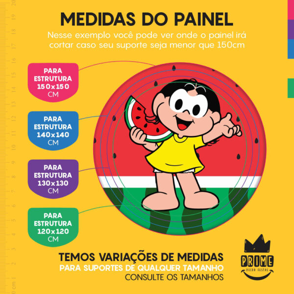 Trio Capa Cilindro + Painel Redondo 3D Magali 1,50m Veste Fácil - Image 4