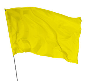 Bandeira Amarela Em Tecido Oxford