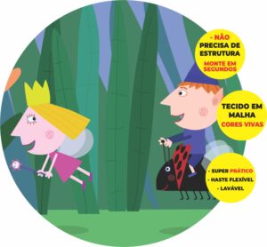 Painel Redondo 3D Ben E Holly Abre Fácil Tecido
