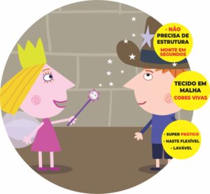 Painel Redondo 3D Ben E Holly Abre Fácil Tecido