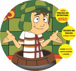 Painel Redondo 3D Chaves Abre Fácil Tecido