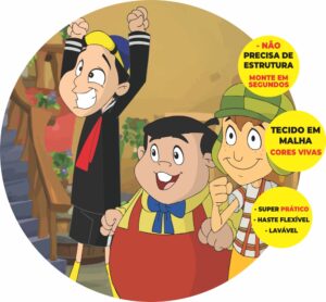 Painel Redondo 3D Chaves Abre Fácil Tecido