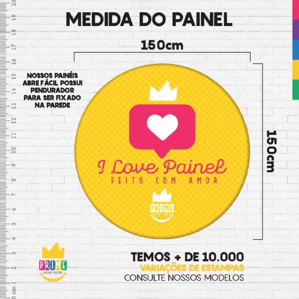 Painel Redondo 3D Bolas Abre Fácil Tecido - Image 4