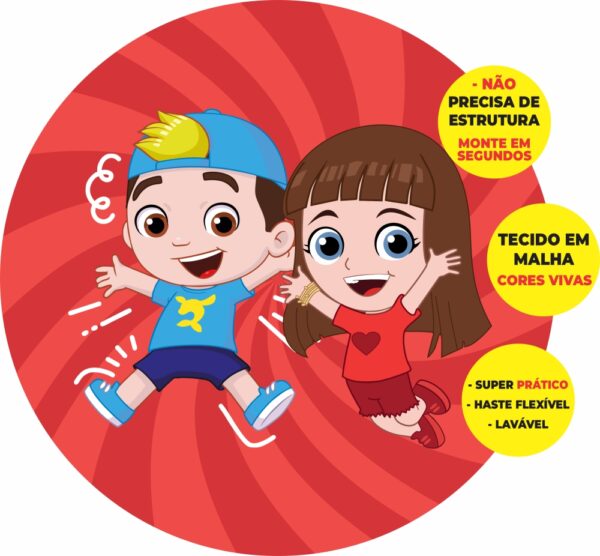 Painel Redondo 3D Luccas Neto Abre Fácil Tecido