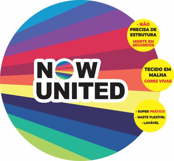 Painel Redondo 3D Now United Abre Fácil Tecido