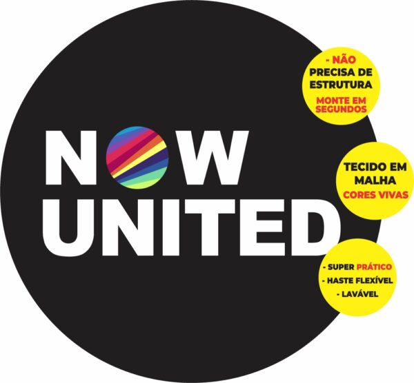 Painel Redondo 3D Now United Abre Fácil Tecido