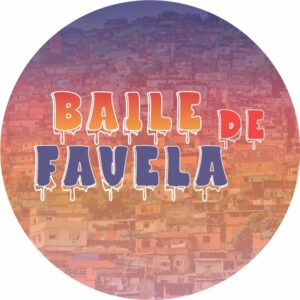 Painel Redondo 3D Baile de Favela Tecido Sublimado
