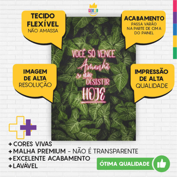 Painel de Festa Retangular 3D Folhagem Casadinho 1,50m x 2,20 - Image 3
