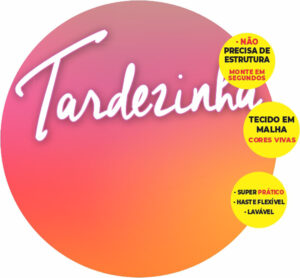 Painel Redondo 3D Tardezinha Abre Fácil Tecido