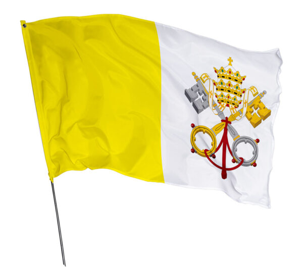 Bandeira Vaticano Em Tecido Oxford