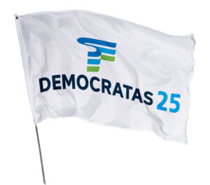 Bandeira Democratas Em Tecido Oxford