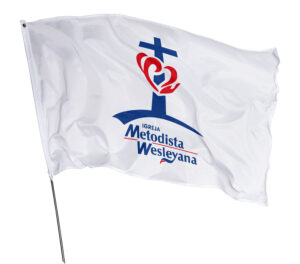 Bandeira Igreja Metodista Wesleyana Em Tecido Oxford