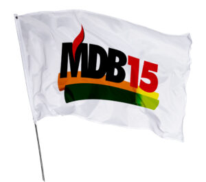 Bandeira MDB Em Tecido Oxford