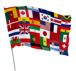 Bandeira Países Em Tecido Oxford