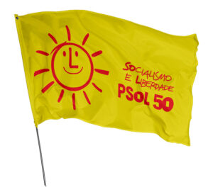 Bandeira PSOL Em Tecido Oxford