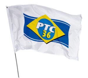 Bandeira PTC Em Tecido Oxford