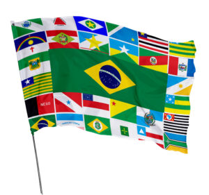 Bandeira Todos os Estados Em Tecido Oxford