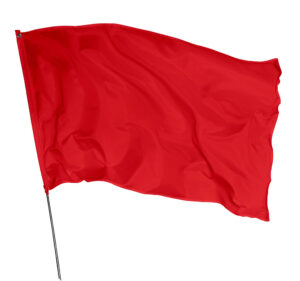 Bandeira Vermelho Em Tecido Oxford