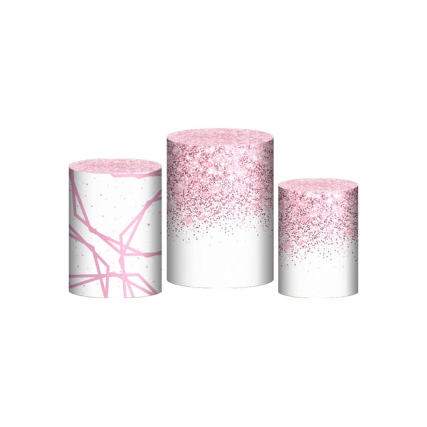 Trio Capa Cilindro Meus 15 Anos 3D Em Tecido Com Elástico