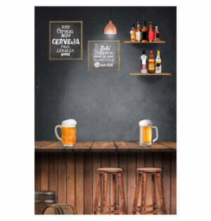 Painel de Festa Retangular 3D Boteco Casadinho 1,50m x 2,20