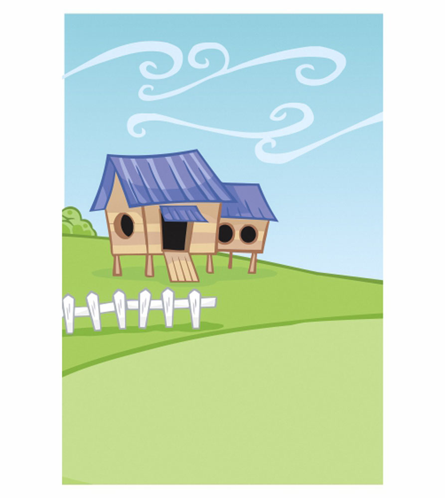 Painel de Festa Retangular 3D Galinha Pintadinha Casadinho 1,50m x 2,20