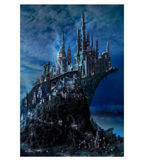 Painel de Festa Retangular 3D Harry Potter Casadinho 1,50m x 2,20