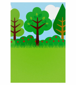 Painel de Festa Retangular 3D Chapeuzinho Vermelho Casadinho 1,50m x 2,20