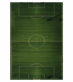 Painel de Festa Retangular 3D Futebol Casadinho 1,50m x 2,20