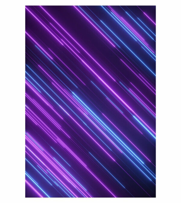 Painel de Festa Retangular 3D Neon Casadinho 1,50m x 2,20