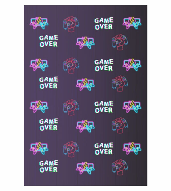 Painel de Festa Retangular 3D Game Casadinho 1,50m x 2,20