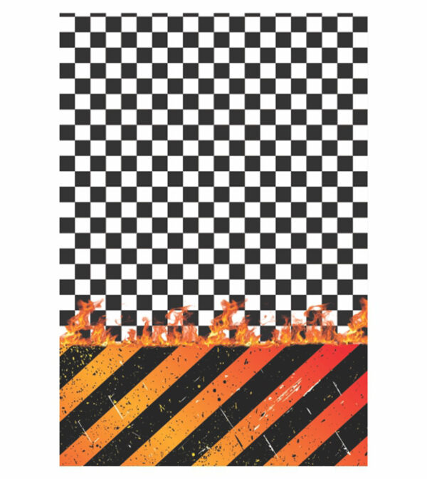 Painel de Festa Retangular 3D Hotwheels Casadinho 1,50m x 2,20