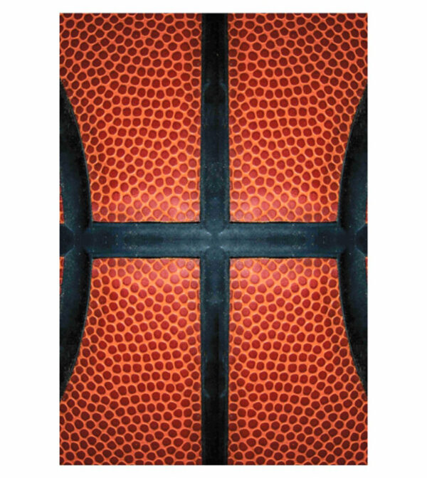Painel de Festa Retangular 3D Basquete Casadinho 1,50m x 2,20