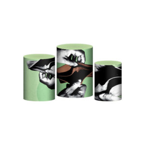 Trio Capa Cilindro To Duro 3D Em Tecido Com Elástico