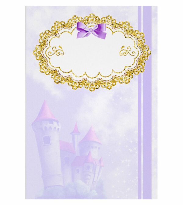 Painel de Festa Retangular 3D Princesa Ursinha Casadinho 1,50m x 2,20