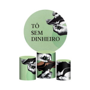 Trio Capa Cilindro + Painel Redondo 3D To Duro 1,50m Veste Fácil