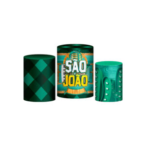 Trio Capa Cilindro São João 3D Em Tecido Com Elástico