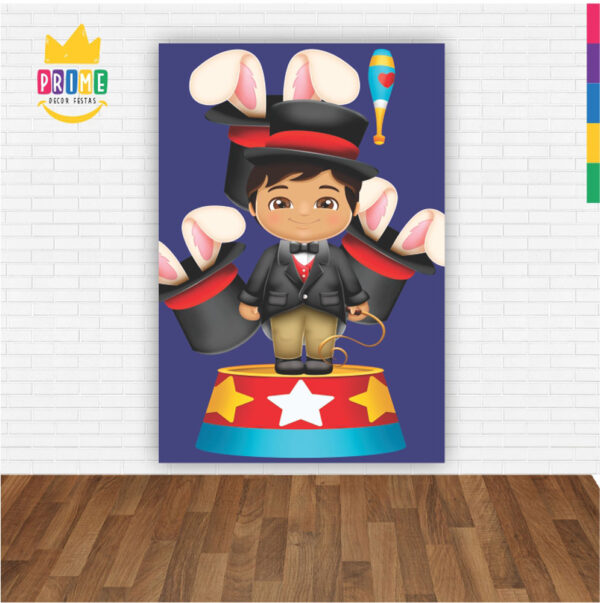 Painel de Festa Retangular 3D Circo Casadinho 1,50m x 2,20 - Image 2