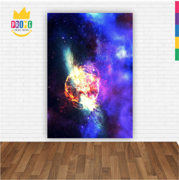 Painel de Festa Retangular 3D Galaxia Casadinho 1,50m x 2,20 - Image 2