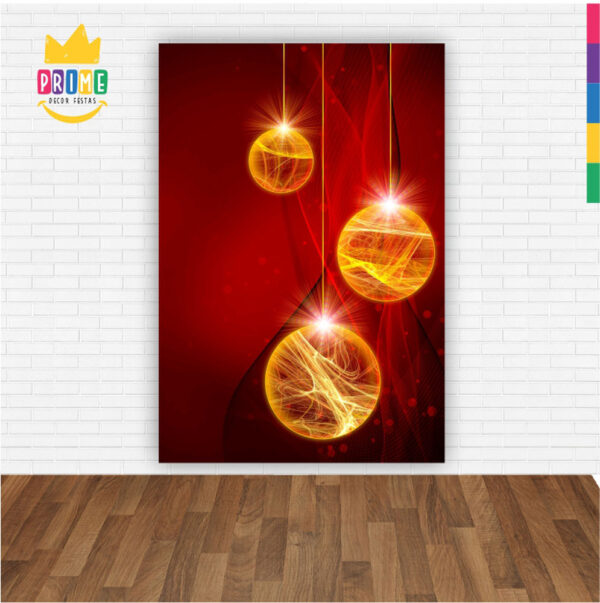 Painel de Festa Retangular 3D Natal Casadinho 1,50m x 2,20 - Image 2