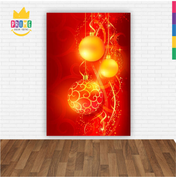 Painel de Festa Retangular 3D Natal Casadinho 1,50m x 2,20 - Image 2
